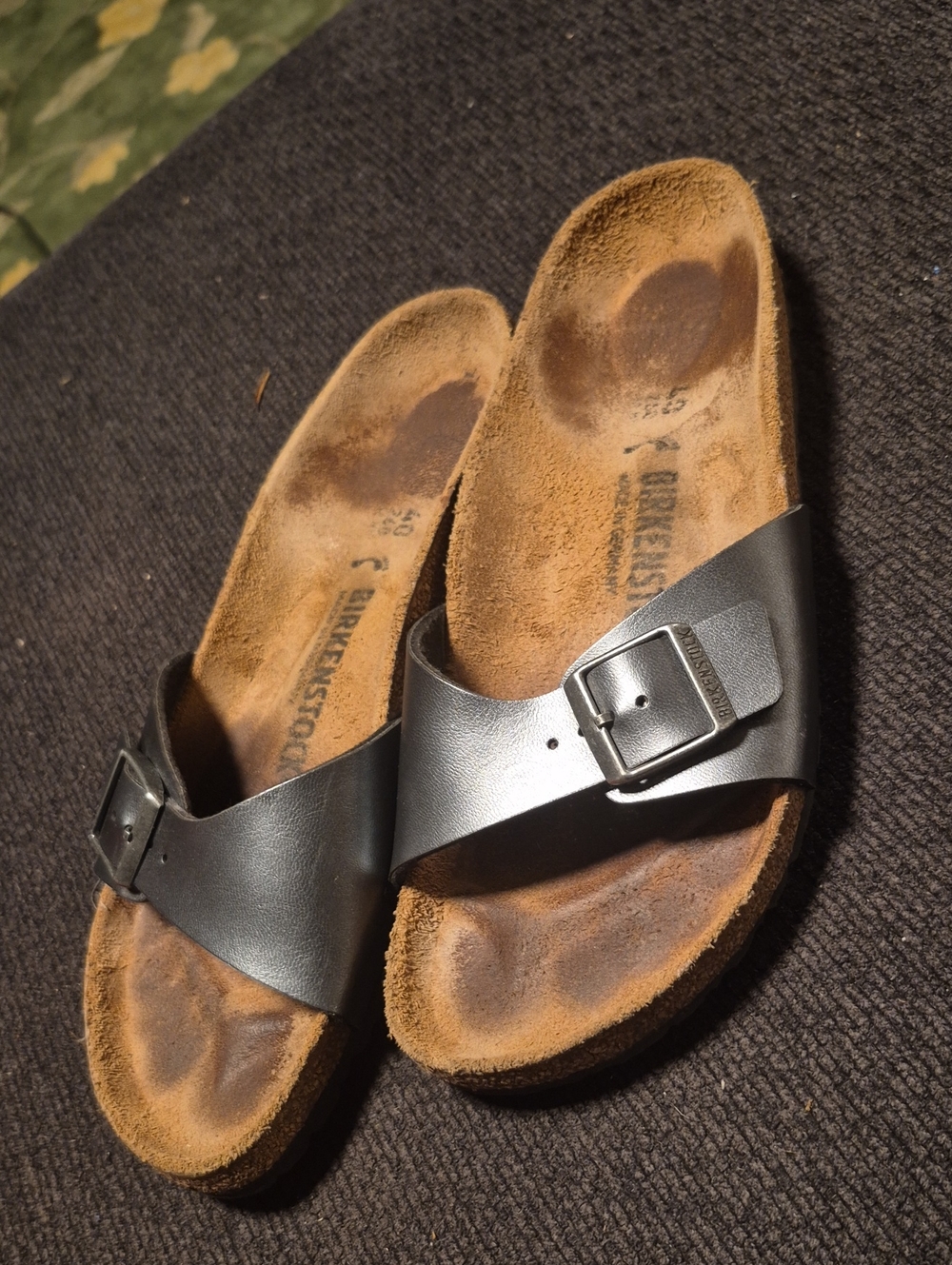 Birkenstock Black Single-Band Slide Sandals